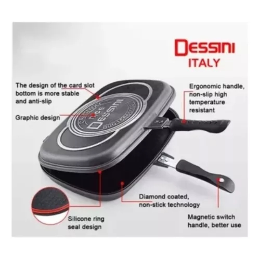 Miniatura 6 de Sartén Doble Parrilla 36 Cms Antiadhere